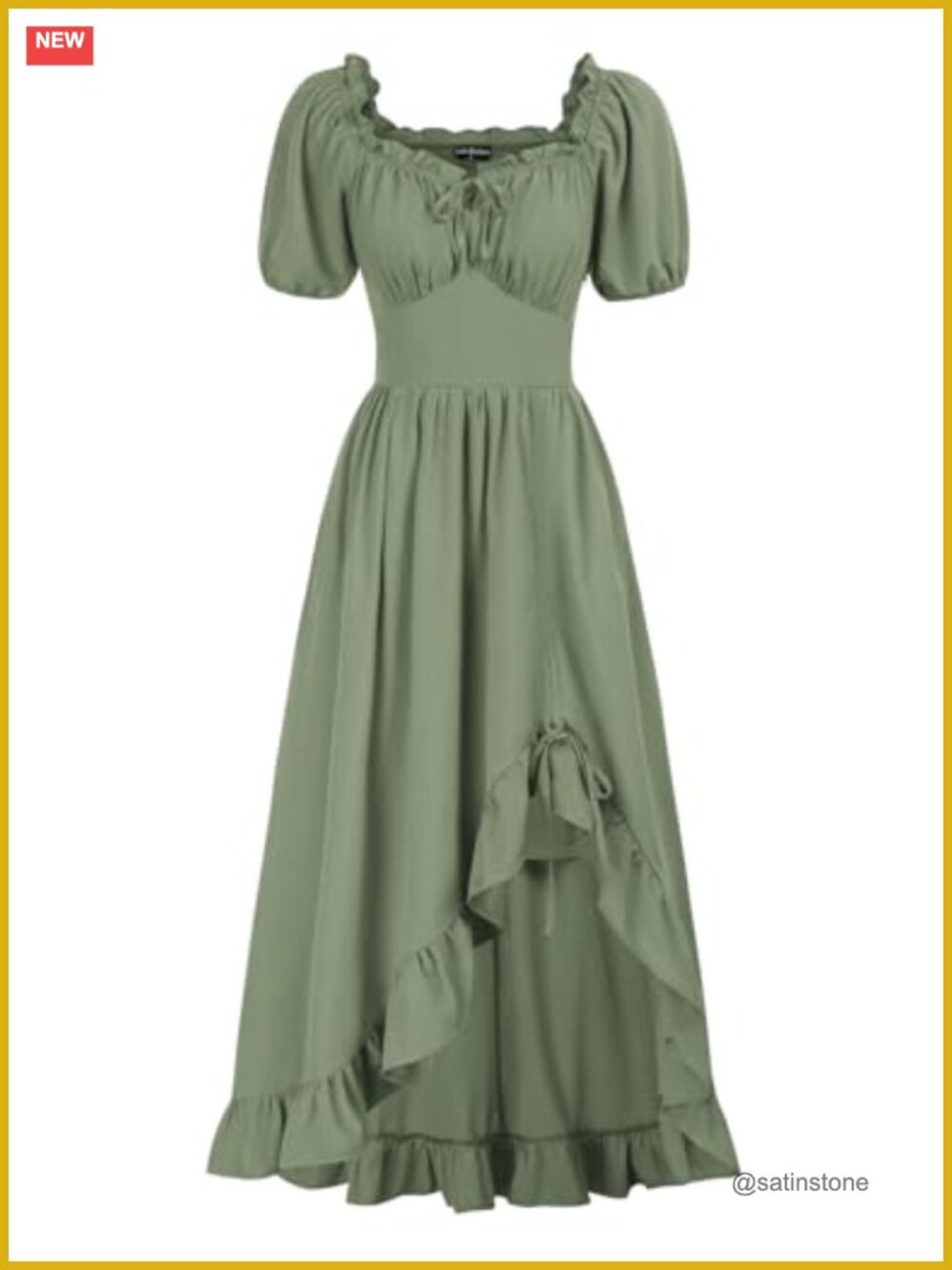Renaissance Corset Dress High Low Victorian Medieval Pirate Costume